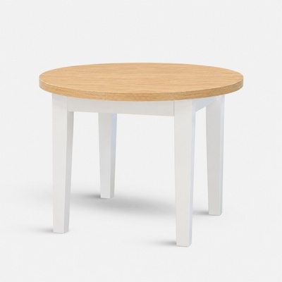 Stima Kulatý stůl FIT II. 110 + 35 cm dub hickory přírodní h3730 bílá – Hledejceny.cz