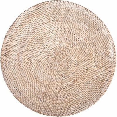 Tiseco Home Studio Bílé ratanové prostírání 36cm