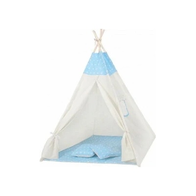 SPRINGOS TIP06-XG Teepee stan Světle modrý s hvězdami