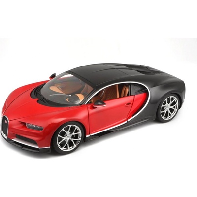 Bburago BUGATTI CHIRON červeno černá 1:18
