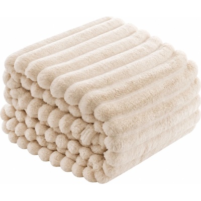 Posteloholici 1273108 Hřejivá deka z mikrovlákna Nuvio krémová 160x200