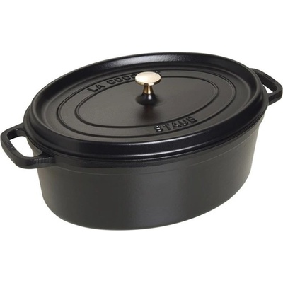 Staub Hrniec oválny 37 cm 8 l čierny