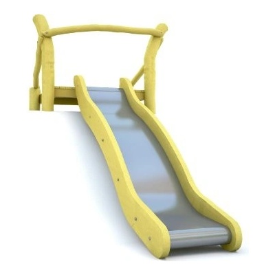 Playground System svahová z nerezu s akátovou plošinou 1,9 m