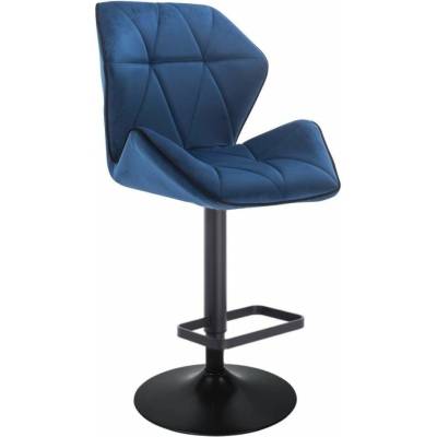 LuxuryForm Design Milano Max Velur na čiernom tanieri / modrá