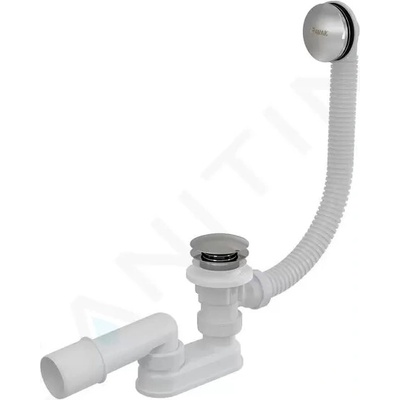 Ravak Odtokové systémy - Vanová odtoková a přepadová souprava, délka 570 mm, ClickClack, chrom, X01377 – Hledejceny.cz