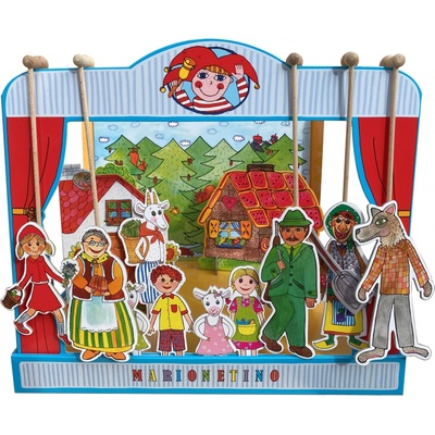 Marionetino Loutkové divadlo 3 pohádky Karkulka Perníková chaloupka O kůzlátkách – Hledejceny.cz