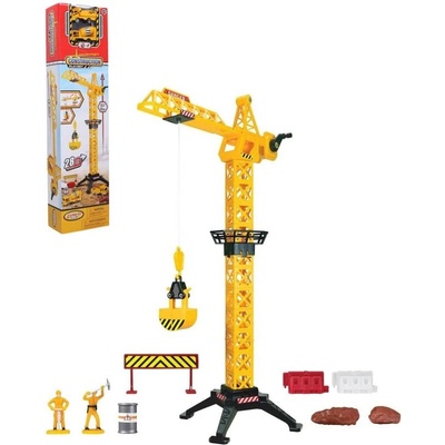 Wiky Jeřáb 57 cm + 2 stavební auta
