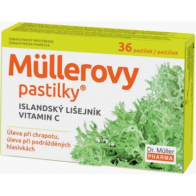 Dr. Müller Müllerove pastilky s Islandským lišajníkom a vitamínom C 36 ks