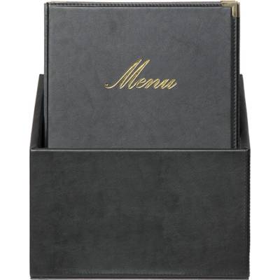 SECURIT Box s jedálenskými lístkami Classic - čierna MC-BOX-CRA4-BL