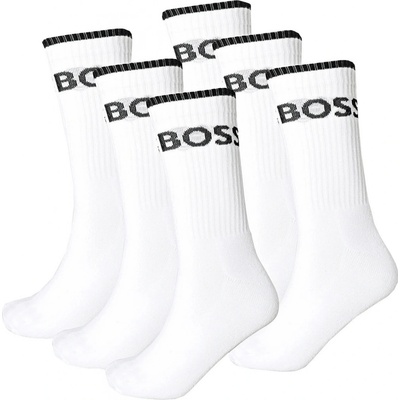 Boss 6PACK ponožky vysoké 50510168 100 bílé