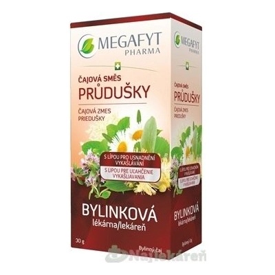 MEGAFYT Bylinková lekáreň Čajová zmes PRIEDUŠKY bylinný čaj s lipou 20 x 1,5 g