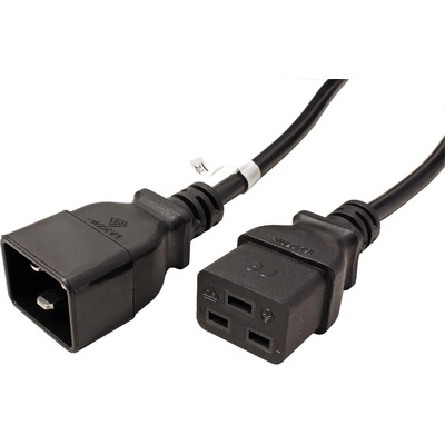 Roline 19.08.1562 Kabel síťový prodlužovací 16A (IEC320-C19/C20), 2m