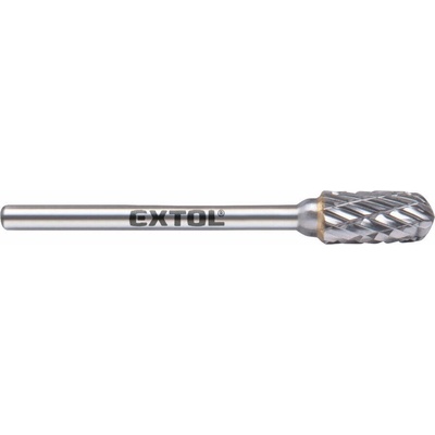 EXTOL INDUSTRIAL fréza karbidová válcová s kulovým čelem, 6*13mm, stopka 3mm, 8703823