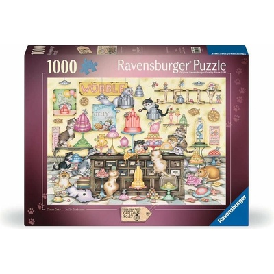 Ravensburger Vintage č. 19 Šílené kočky Želé hody 1000 dielov