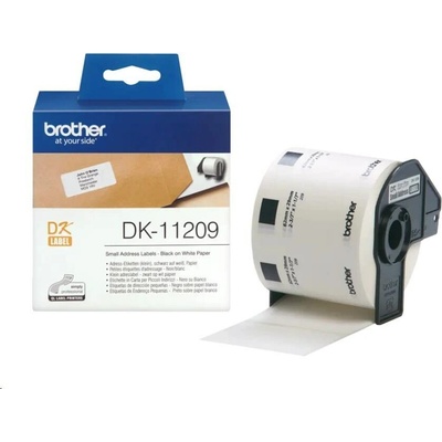 BROTHER DK-11209 papírové štítky 29mm x 62mm bílá 800ks DK11209 pro tiskárny řady QL – Hledejceny.cz