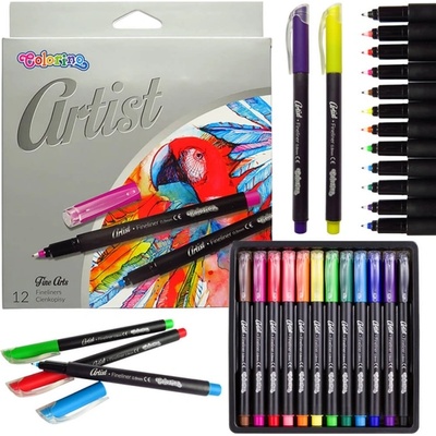 Patio Colorino Artist fixy 12ks Fineliners 305069