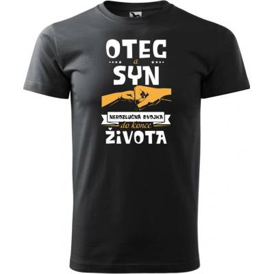 Dobrý Triko pánské tričko Nerozlučná dvojka Ebony grey – Hledejceny.cz
