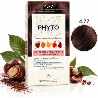Barva na vlasy Phyto Color 4.77 Intenzivní kaštanově hnědá 112 ml