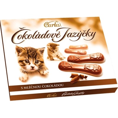 Carla Čokoládové jazýčky mléčné Vánoce 100 g
