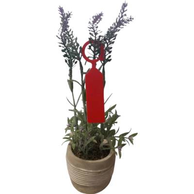 Záhradnícke odolné plastové štítky, 23 mm x 110 mm, Červená, Balenie - 50 ks