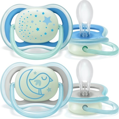 Avent Philips šidítko ultra air 376/11 Nighttime Boy BPA free 2Pack