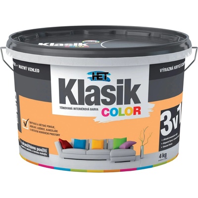 HET KLASIK COLOR interiérová farba 4 kg marhuľová (0777)