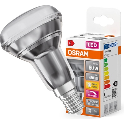 Osram LED reflektorová žiarovka Superstar R50, E14, 5,9 W, 350 lm, 2700 K, opál.
