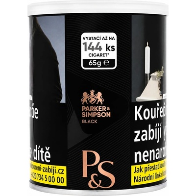 P&S Tabák cigaretový Black 65 g