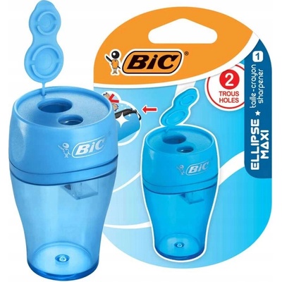 Strúhadlo Bic Ellipse modrá dvojitá s nádobou