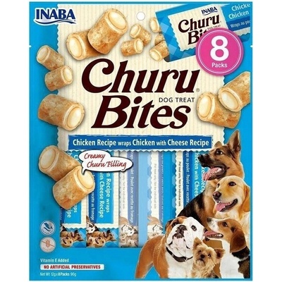 Churu Bite Chicken Wraps Psí pamlsek kuře a sýr 8 x 12 g