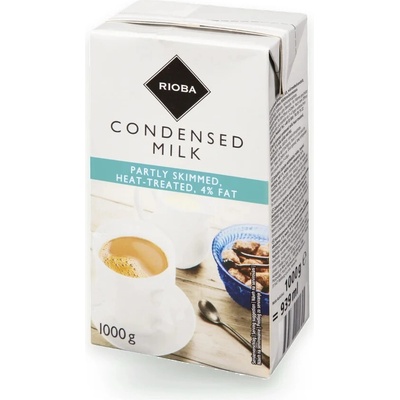 Rioba Mléko kondenzované UHT 4% 1 kg