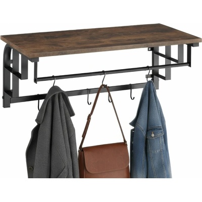 Tectake GmbH 404433 závěsná westwood 66x30x27cm - industriální dřevo tmavé, rustikální