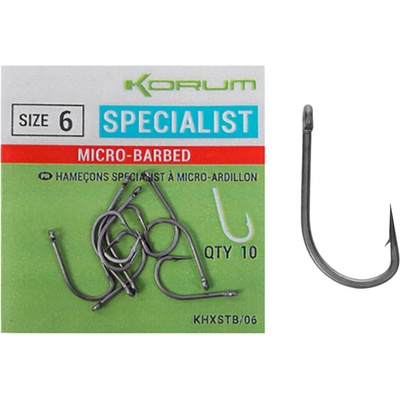 Korum Xpert Specialist Micro Barbed Hooks vel.6 10 ks