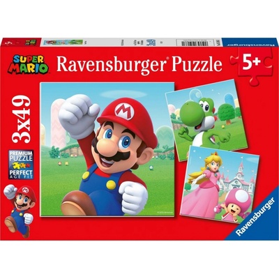 RAVENSBURGER Super Mario 3x49 dielov