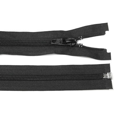 Spirálový zip no.8 rozepínací 80cm černý 7mm silný zip