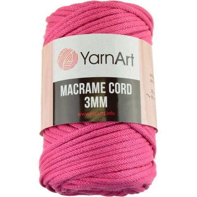 Macrame Cord 3 mm 771 růžová YarnArt