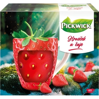 Pickwick Jahodový hrnek + čajové sáčky 60 ks
