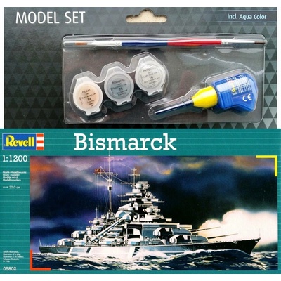 Revell Starter Kit loď 75802Bismarck 1:1200