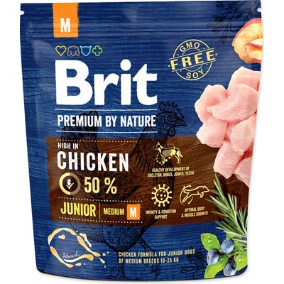 Brit Premium by Nature Junior M Chicken 1 kg
