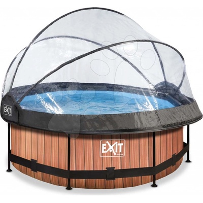 Exit Toys Wood pool Bazén s krytom a filtráciou 244x76 cm