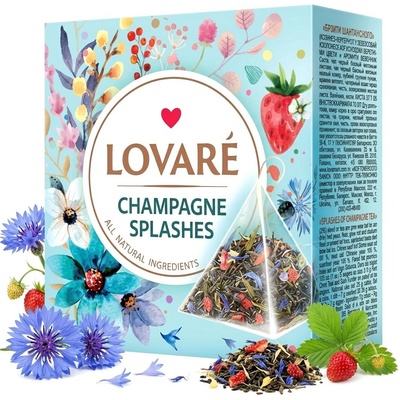 Lovaré Čaj Champagne Splashes 15 pyramid