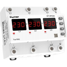 Třífázové napěťové relé DigiTOP VP-3F63A