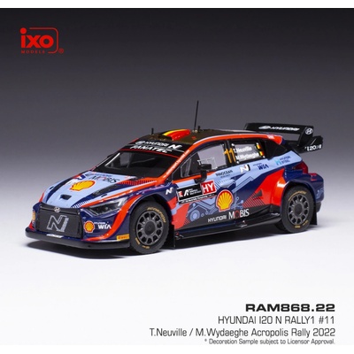 IXO Hyundai i20 N Rally1 Rallye Monte-Carlo 2022 11 Neuville Wydaeghe 1:43