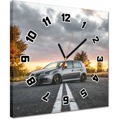 žiadna značka Hodiny 30x30 Volkswagen Auto