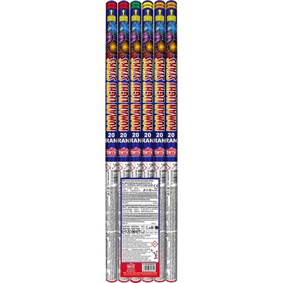 Římské svíce 20 RAN ROMAN LIGHT STARS 64 cm 24/6 6 ks RC640-6C