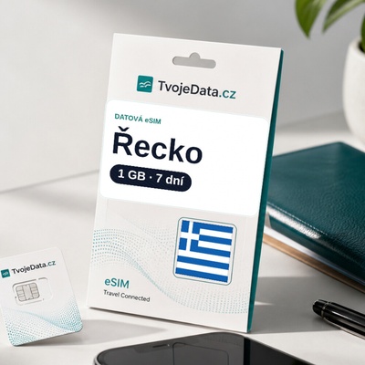 eSIM Řecko 1 GB / 7 dní