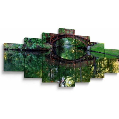 Obraz řeky, sedmidílný 210x100 cm