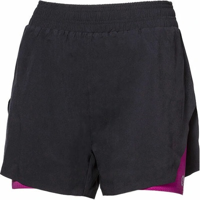 Progress Carrera shorts dámske športové bežecké šortky 2v1 čierna ružová