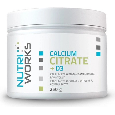 NutriWorks Calcium Citrate + D3 250 g