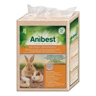 Anibest Jemná hoblinová podestýlka pro malá zvířata balení 500 l 3,3 kg – Hledejceny.cz
